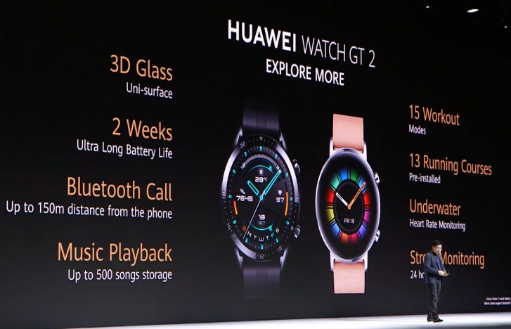 Huawei Watch GT 2 est livré avec le chipset Kirin A1 et une autonomie de 2 semaines