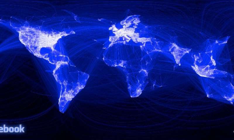 Internet s'est développé pour connecter des milliards d'utilisateurs à travers le monde, comme le montre cette carte de Facebook à partir de 2010, mais il permet également