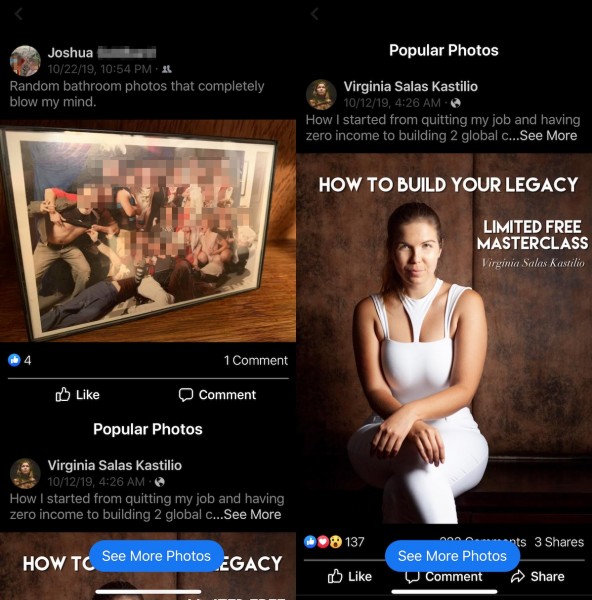 Facebook teste une fonctionnalité semblable à un flux appelée "Photos populaires"