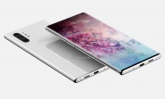 Le Samsung Galaxy Note10 Pro affiche un affichage perforé et une caméra quadruple