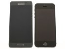 Samsung Galaxy Alpha par rapport à l'iPhone 5 sortant