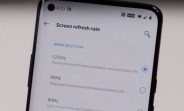 L'écran de réglage du OnePlus 8 Pro 120 Hz fuit avec une caméra selfie à perforation