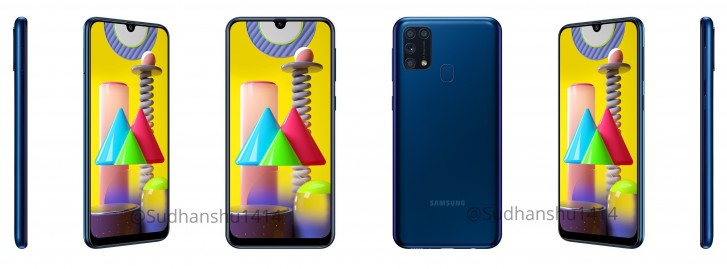 La presse Samsung Galaxy M31 rend la fuite en trois couleurs avec les spécifications complètes