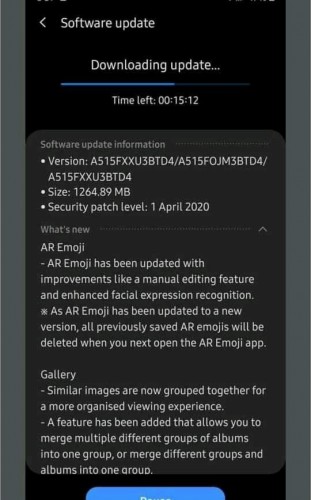 Samsung Galaxy A51 reçoit un correctif de sécurité pour One UI 2.1 et avril avec la dernière mise à jour