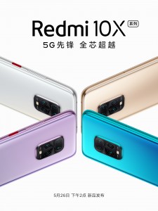 Redmi 10X avec MediaTek Dimensity 820 à venir le 26 mai