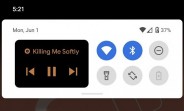 Android 11 Beta 1 propose des commandes musicales dans l'ombre des notifications, de nouvelles formes d'icônes