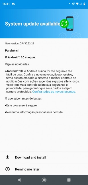 Motorola Moto G7 Play reçoit la mise à jour Android 10