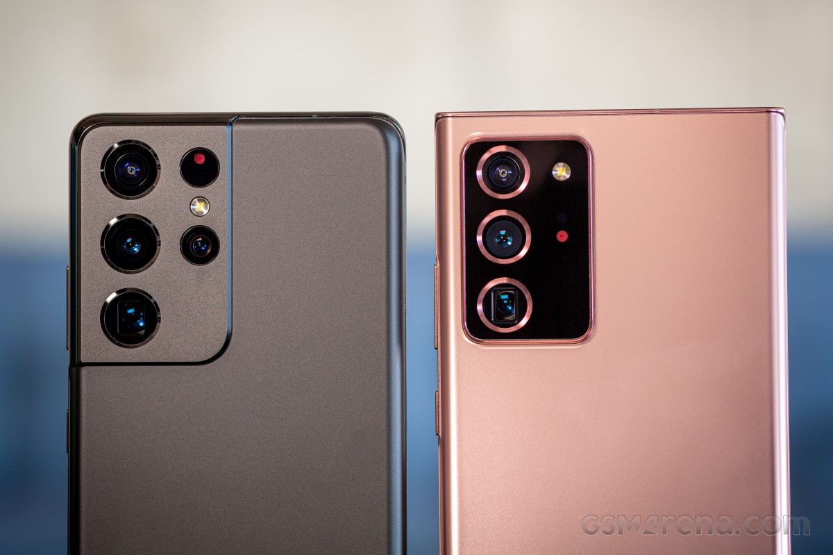 Comparaison des caméras Samsung Galaxy Note20 Ultra et S21 Ultra