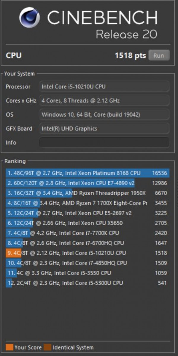 Critique de Honor MagicBook Pro Intel