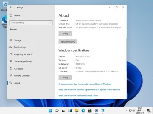Captures d'écran de Windows 11