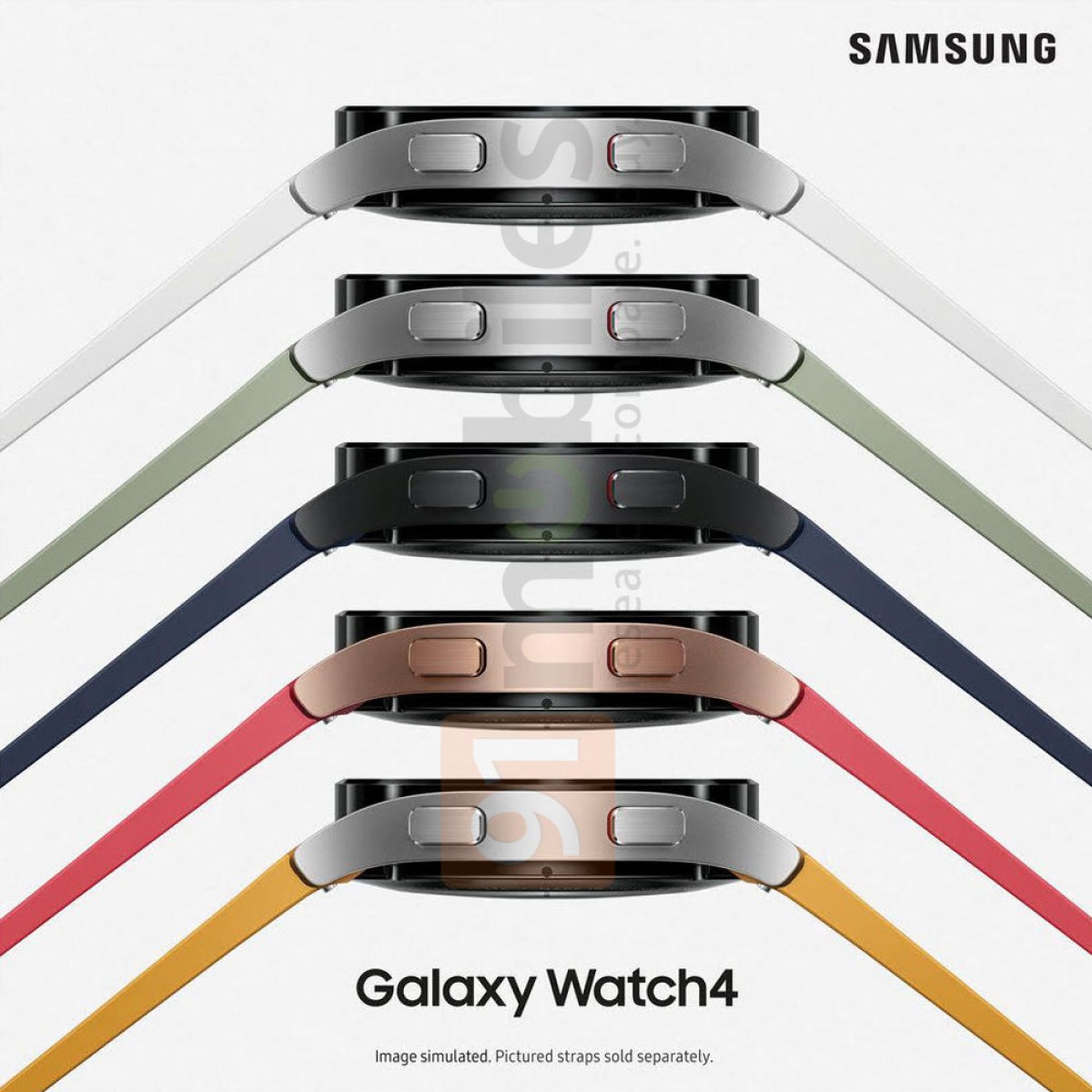 La fuite officielle des rendus officiels de la Samsung Galaxy Watch4