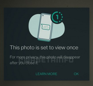 Une notification lorsque vous recevez une image View Once
