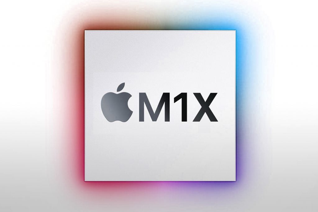 Conception de la maquette de Trusted Reviews du logo Apple M1X
