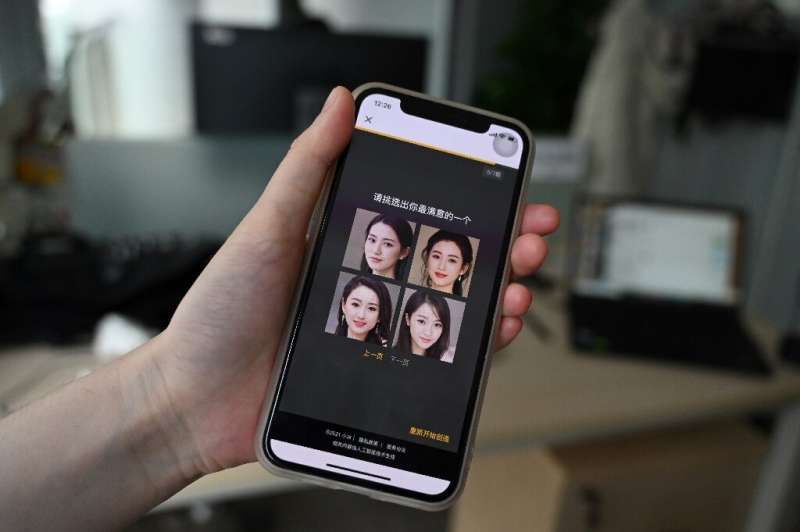 Visages générés par l'IA pouvant être sélectionnés comme petites amies virtuelles créées par XiaoIce