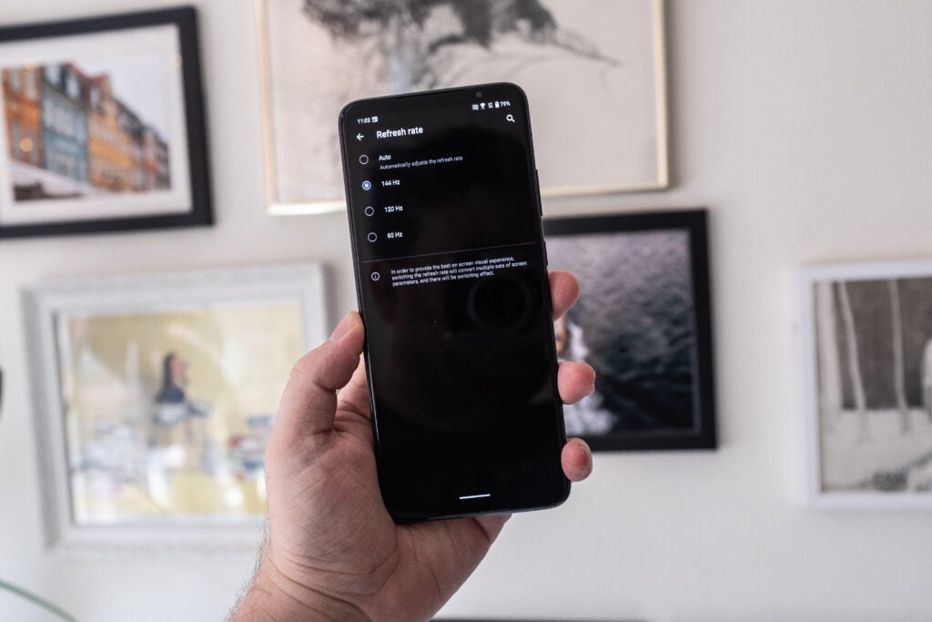 Snapdragon Phone change le taux de rafraîchissement