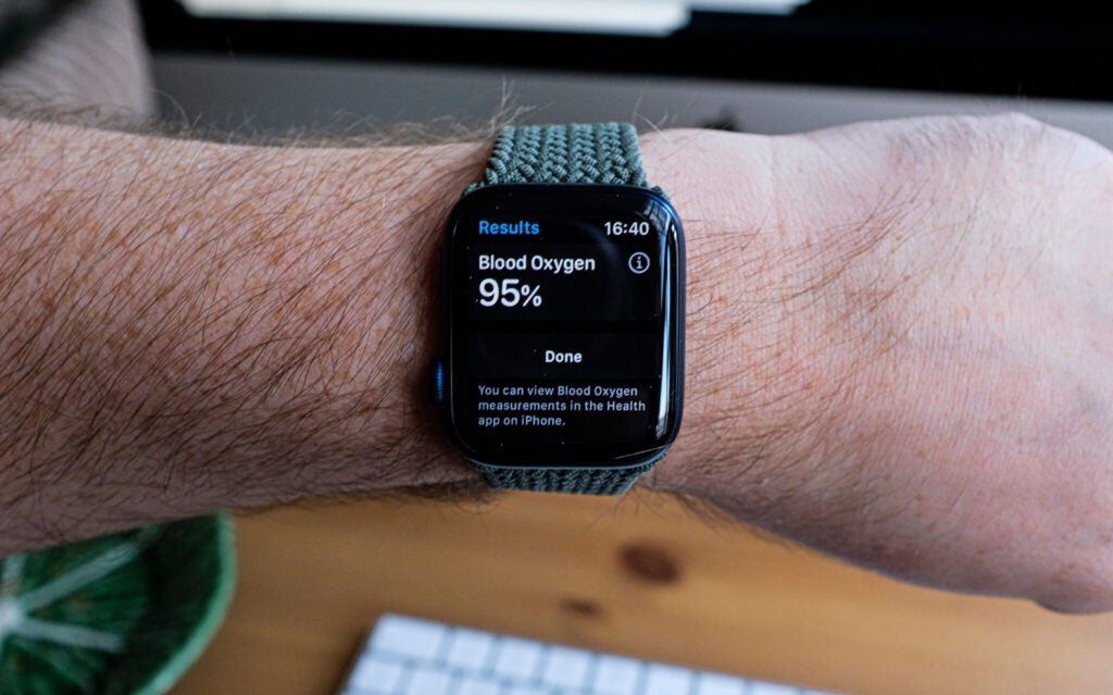 Apple Watch 6 interface oxygène dans le sang