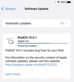 iOS 15.0.1 et iPadOS 15.0.1