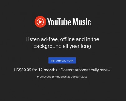 Plans d'abonnement annuels YouTube Premium et Music