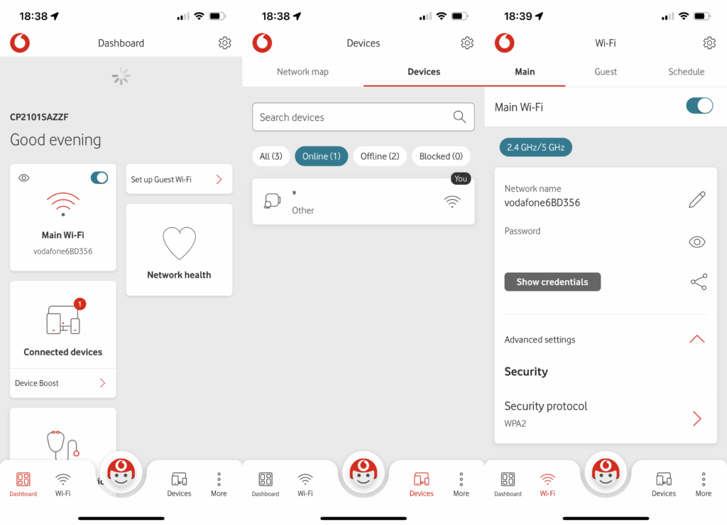 Application Vodafone WiFi Hub