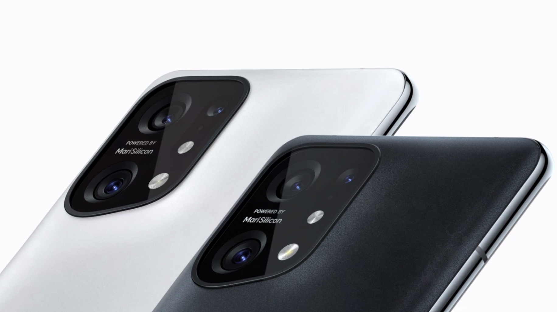 Deux Oppo Find X5 avec le focus sur leur bloc caméra