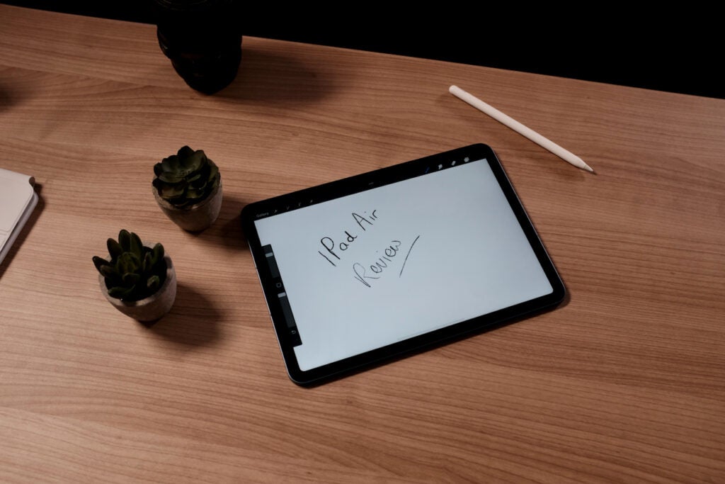 Dessiner avec l'Apple Pencil sur l'iPad Air 2022
