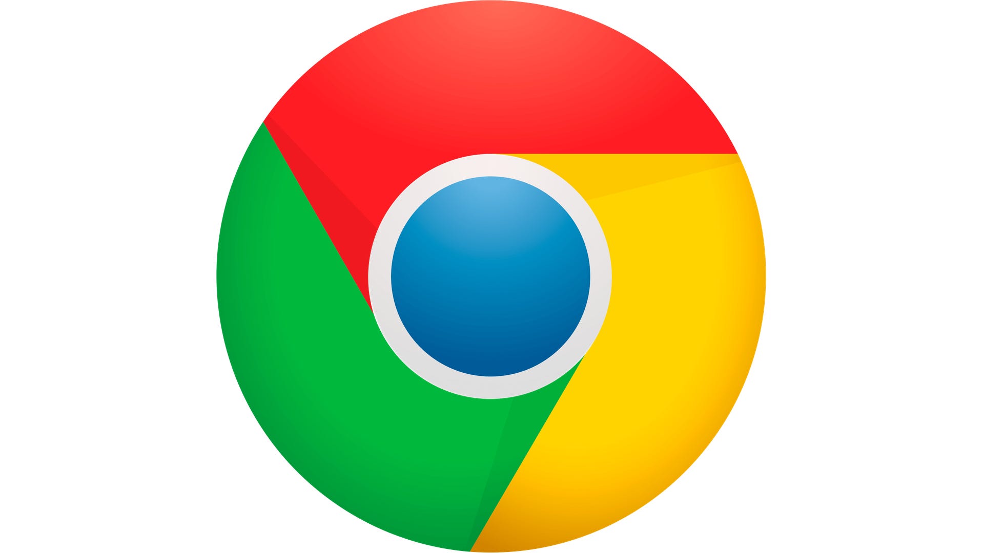 Le logo de Google Chrome sur un fond blanc