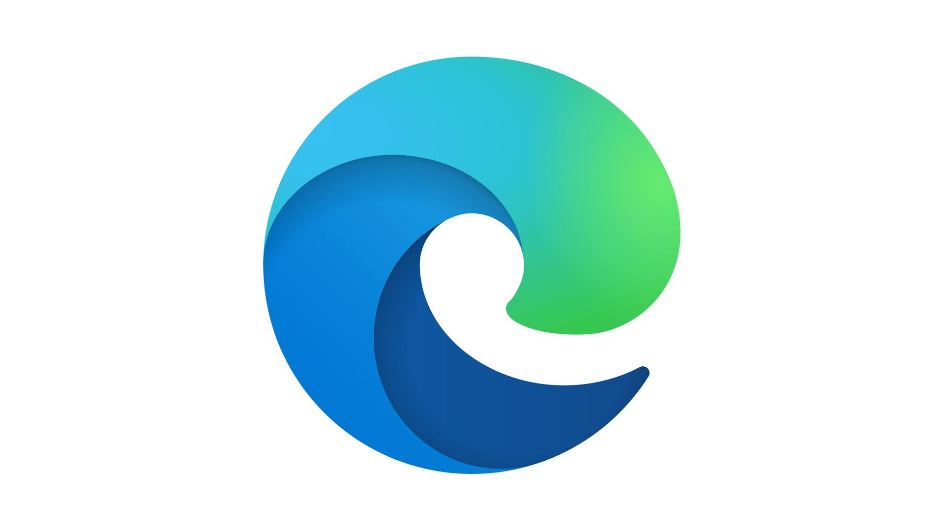 Logo Microsoft Edge sur fond blanc