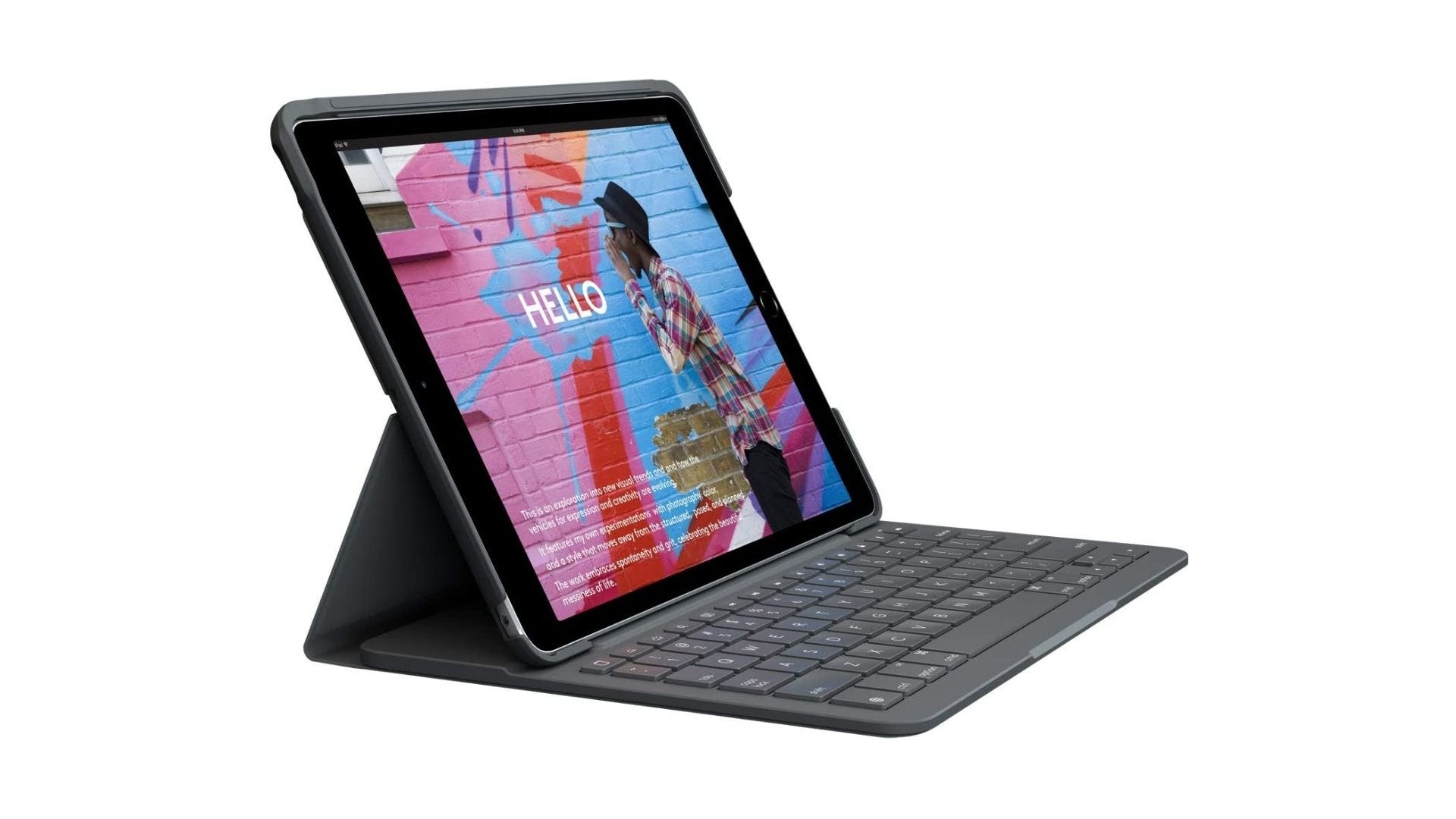 Logitech Étui pour clavier Slim Folio pour iPad (7e, 8e et 9e génération)